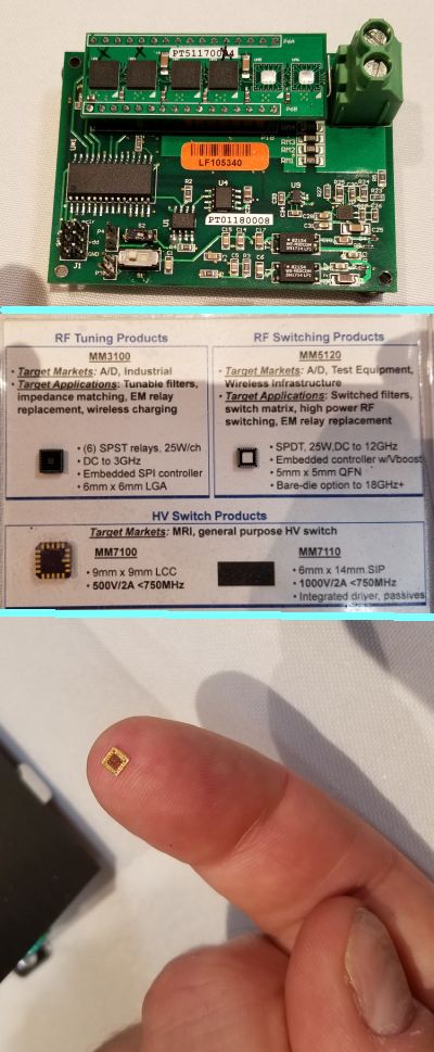 DMS board, die, and samples