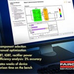 The Power Train Discrete Module consists of a phase-shifted full bridge with secondary side synchronous rectification (PSFB+SR) module and power factor correction (PFC) module