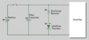 capacitor bleed circuit