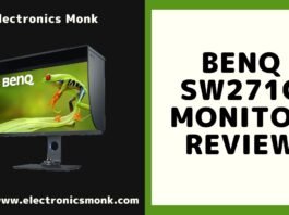 BenQ sw271c Monitor review by Electronics Monk