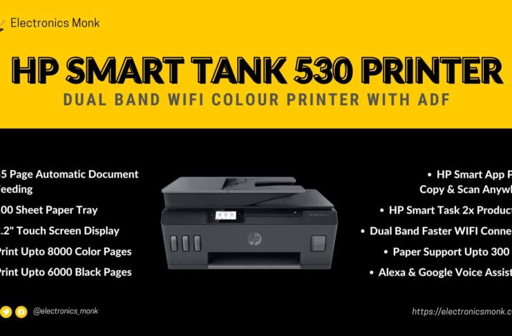 HP Smart Tank 530 All-in-One Inkjet Printer Review - Dual Band WiFi Color Printer with ADF
