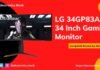 LG 34GP83A-B 34 Inch Gaming Monitor | Review by Electronics Monk