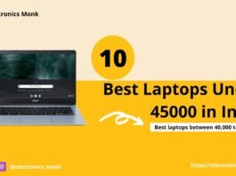 10 Best Laptops Under 45000 in India