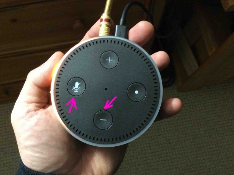 How to reset 1st-generation Echo, Echo Dot