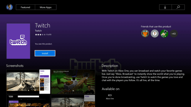 Install the Twitch App