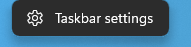 Select Taskbar settings