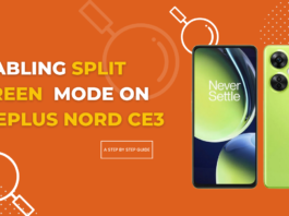 Enabling Split Screen Mode on OnePlus Nord CE3